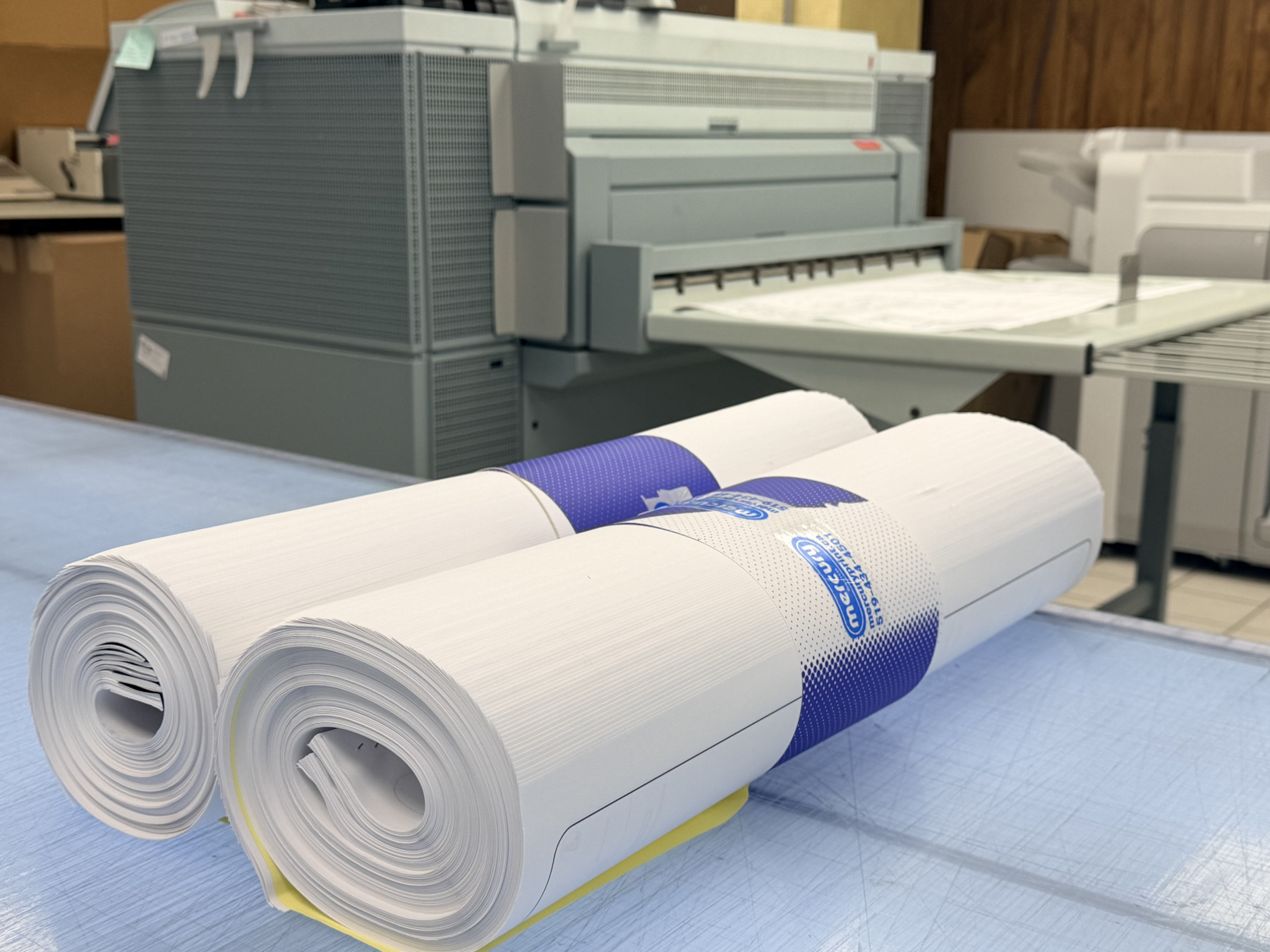 Mercury Blueprinting rolls